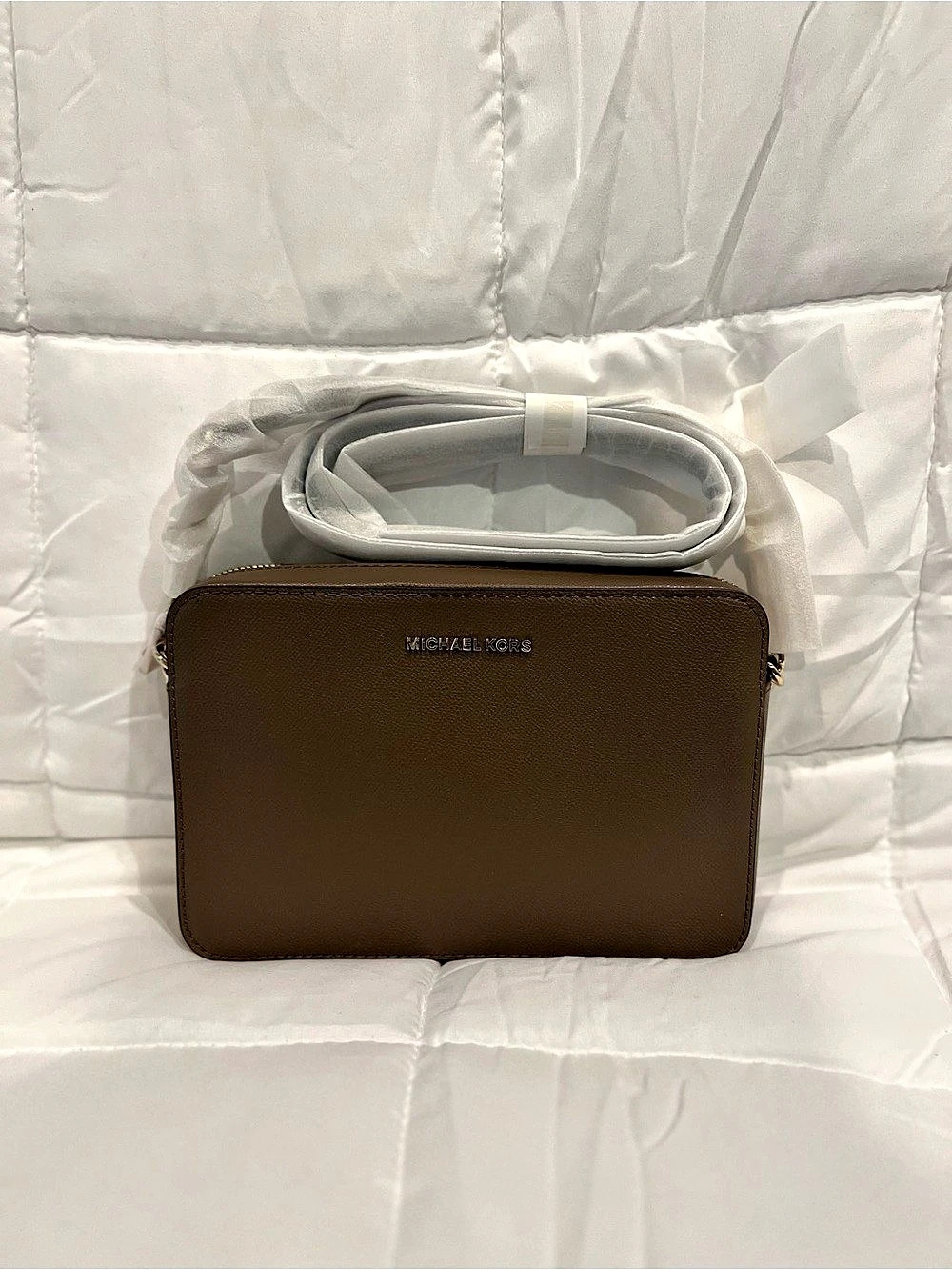 Michael Kors Jet Set Large EW Crossbody Leather Brown